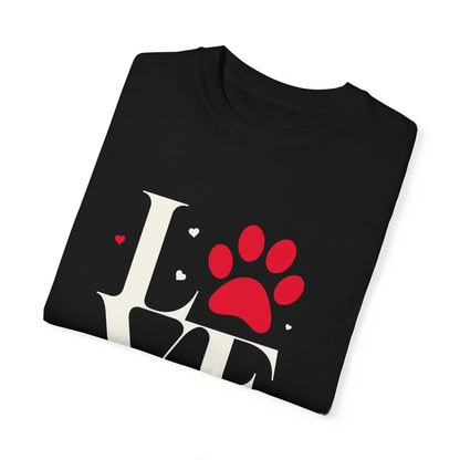 Dog Love - Fur Mom  Garment-Dyed T-shirt