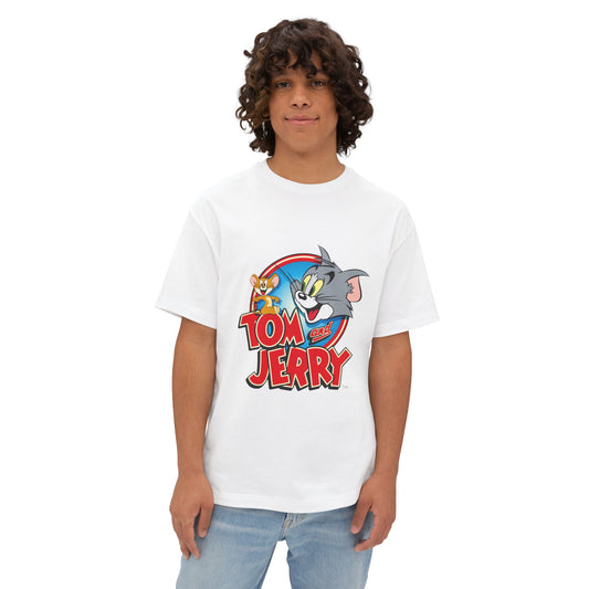 Tom and jerry. Unisex Oversized Boxy Tee