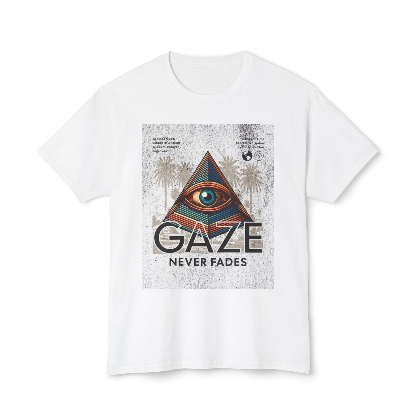 Egypt Pyramid Eye  T-shirt Unisex Cotten