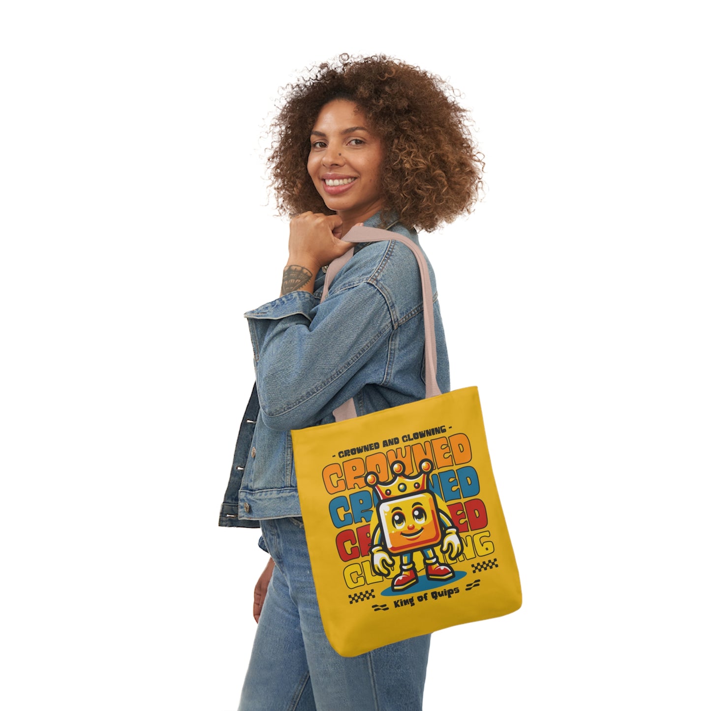 Crowned and Clowning Canvas Tote Bag