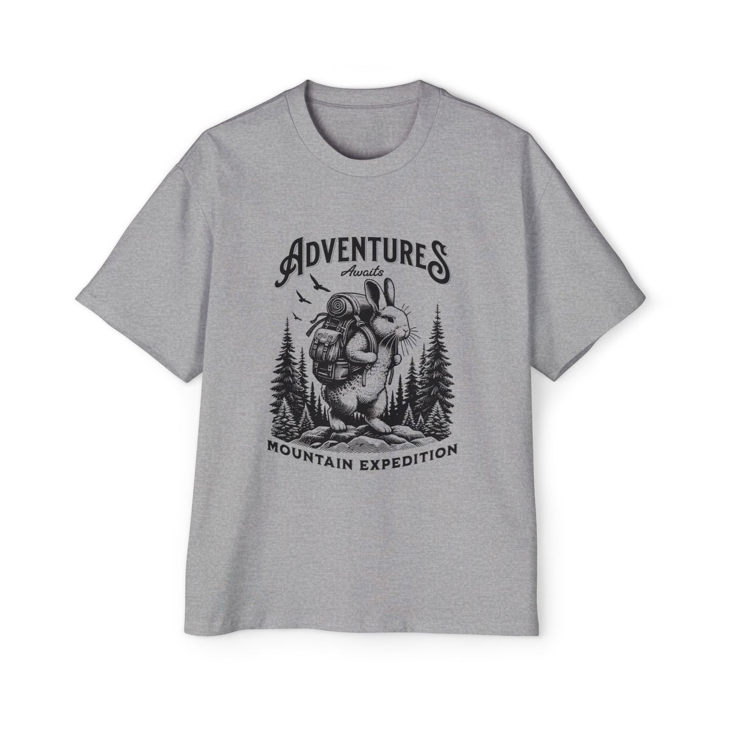 Adventure Awaits Mountain Expeditiion Heavy Oversized Tee