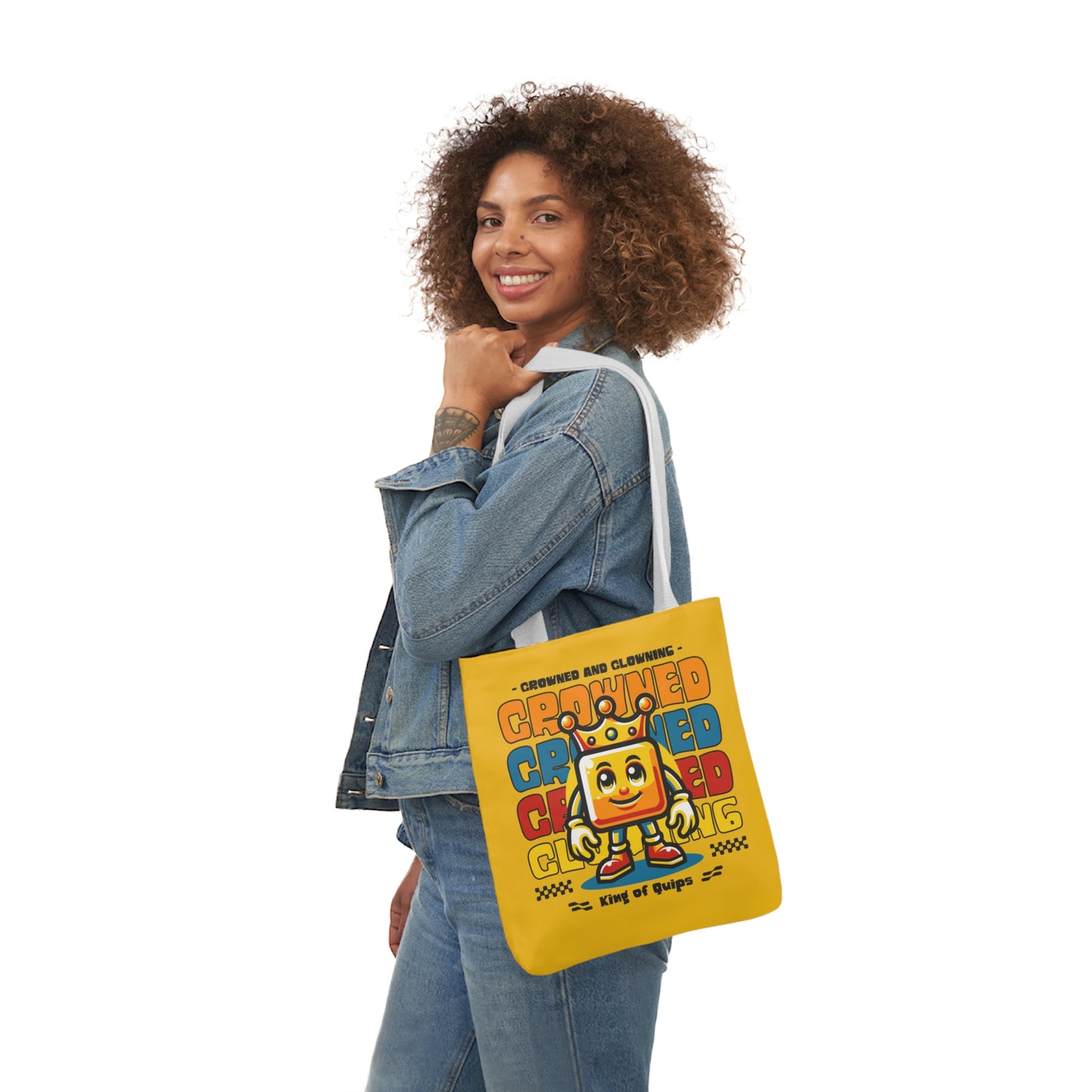 Crowned and Clowning Canvas Tote Bag