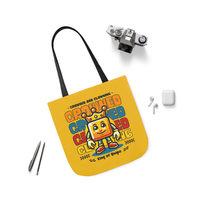 Crowned and Clowning Canvas Tote Bag