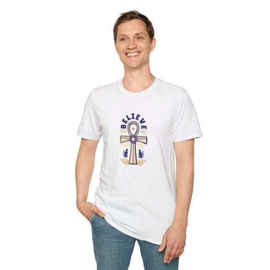 Believe - Faith Symbol Unisex Softstyle T-Shirt