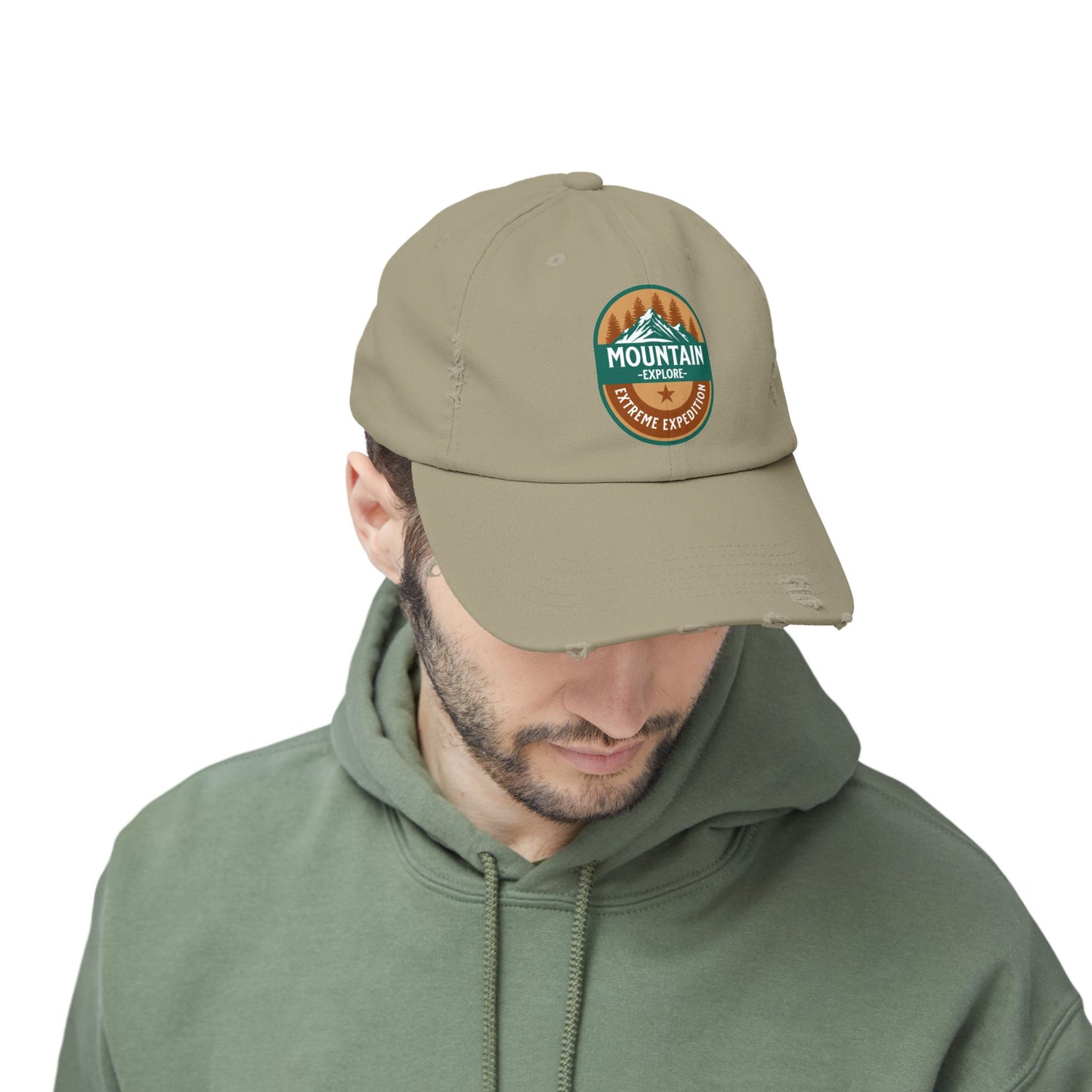 Mountain Explore  Distressed Cap