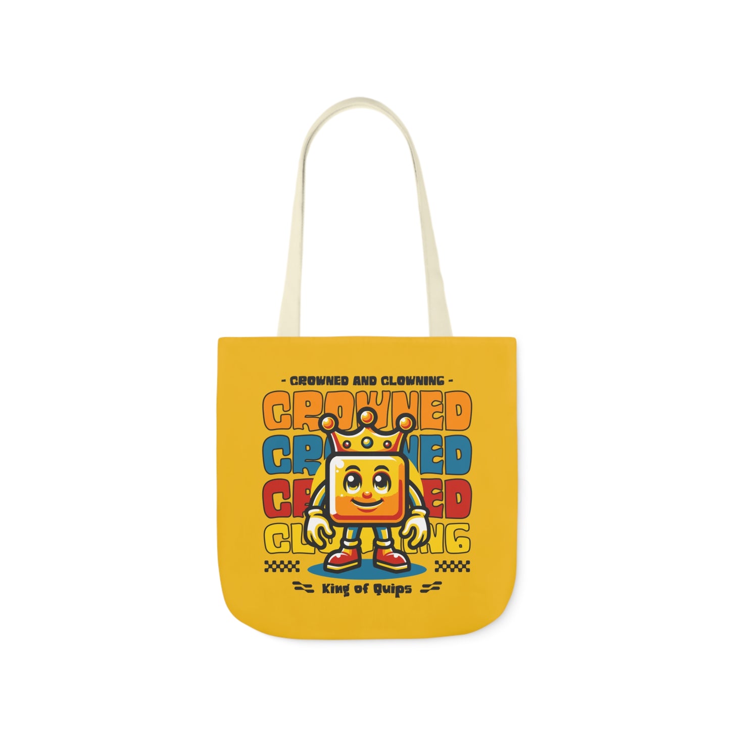 Crowned and Clowning Canvas Tote Bag