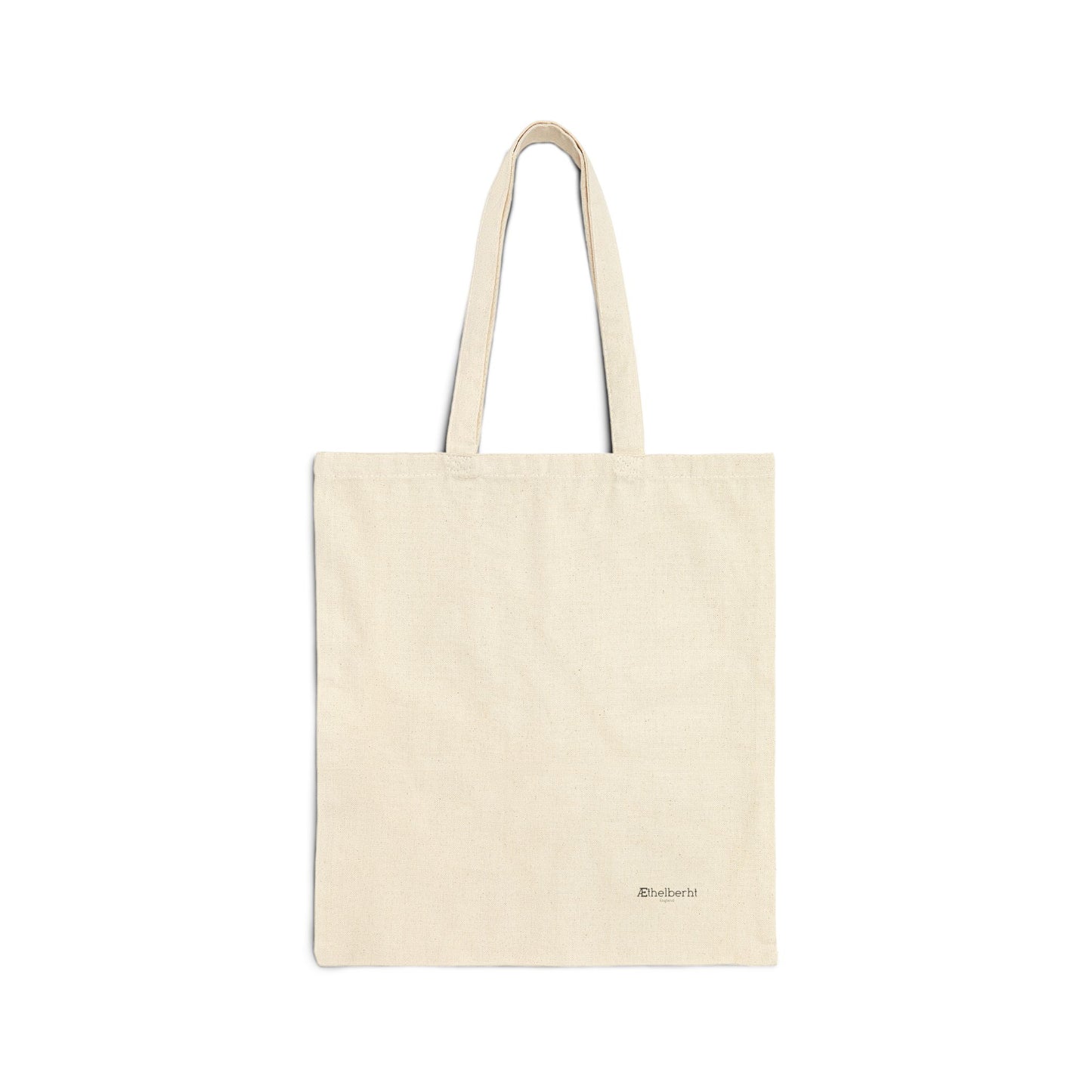 No to Plastic Cotton Canvas Tote Bag