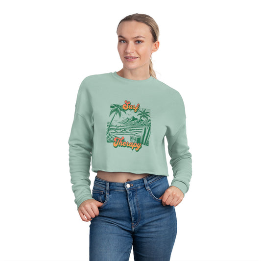 Cropped Sweatshirt - Surf Therapy Design