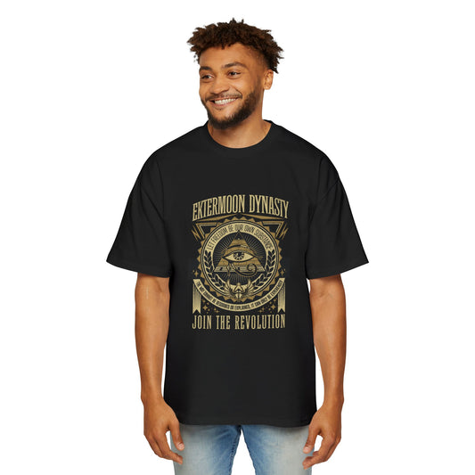 Ektermoon Dynasty Eye - Golden Pyramid Heavy Oversized Tee