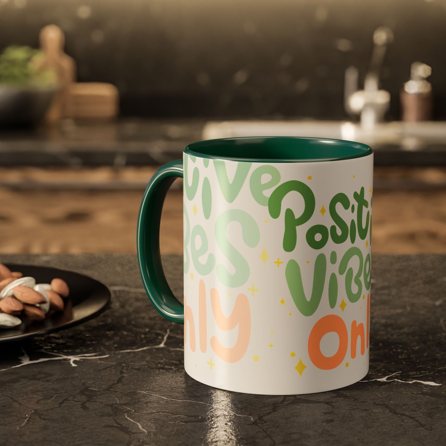 Positive Vibes Only Colorful Mugs (11oz, 15oz)