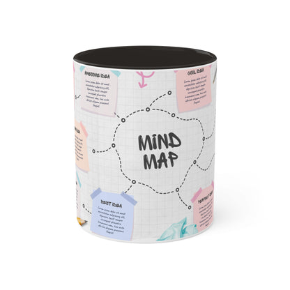 Mind Map Colorful Mugs, 11oz