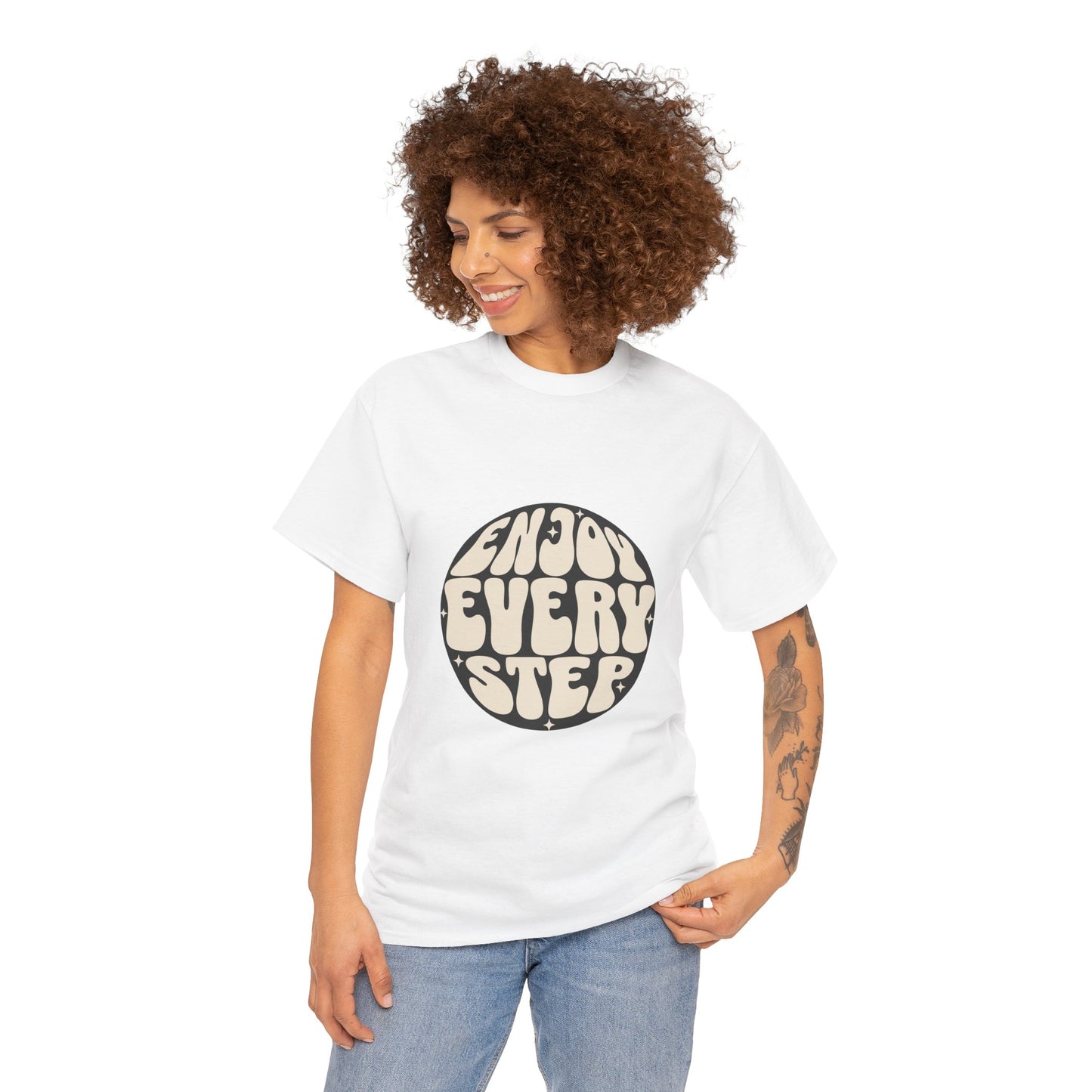 Enjoy Every Step - Tote Bag  Heavy Cotton Tee