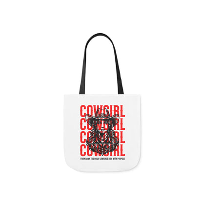 American Cowgirl Canvas Tote Bag, 5-Color Straps