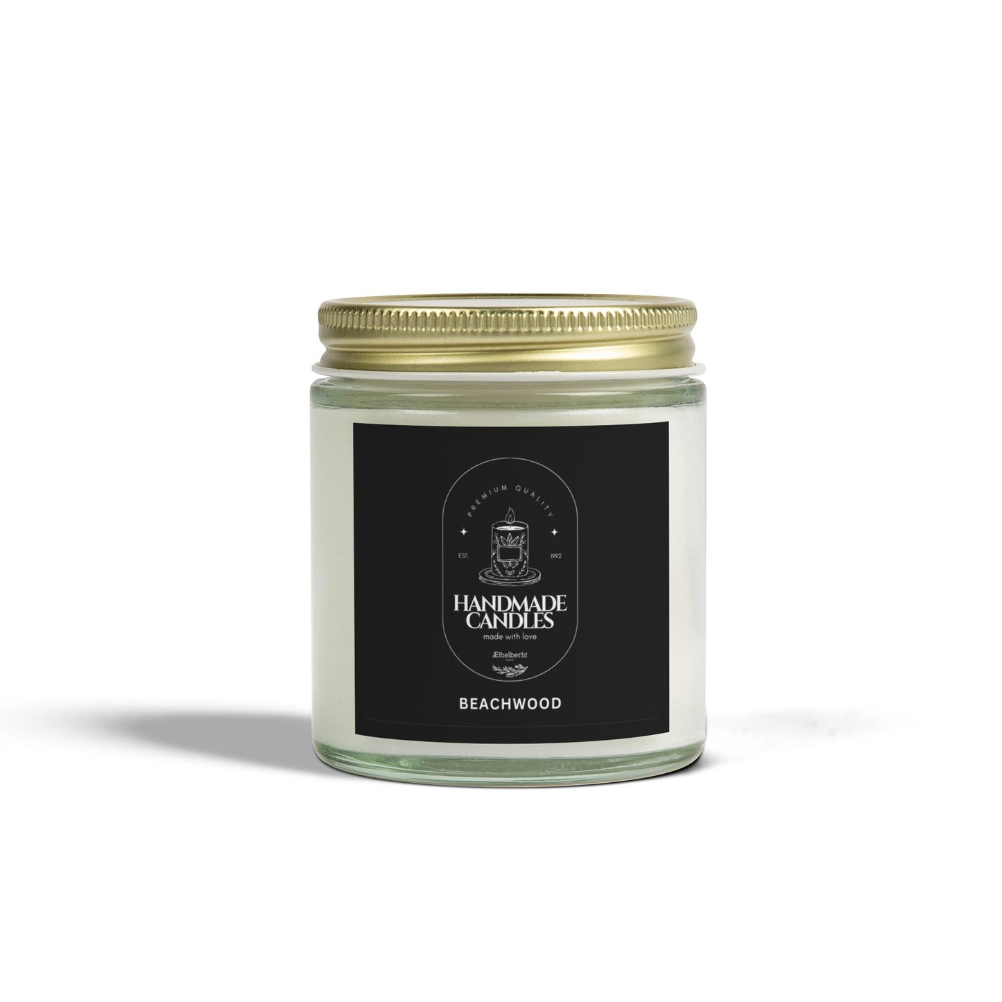 Candle Beachwood Scented Coconut Apricot Wax