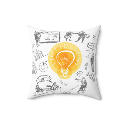 Idea Point Spun Polyester Square Pillow