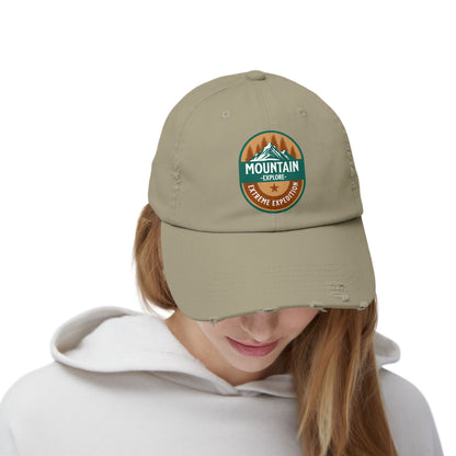 Mountain Explore  Distressed Cap