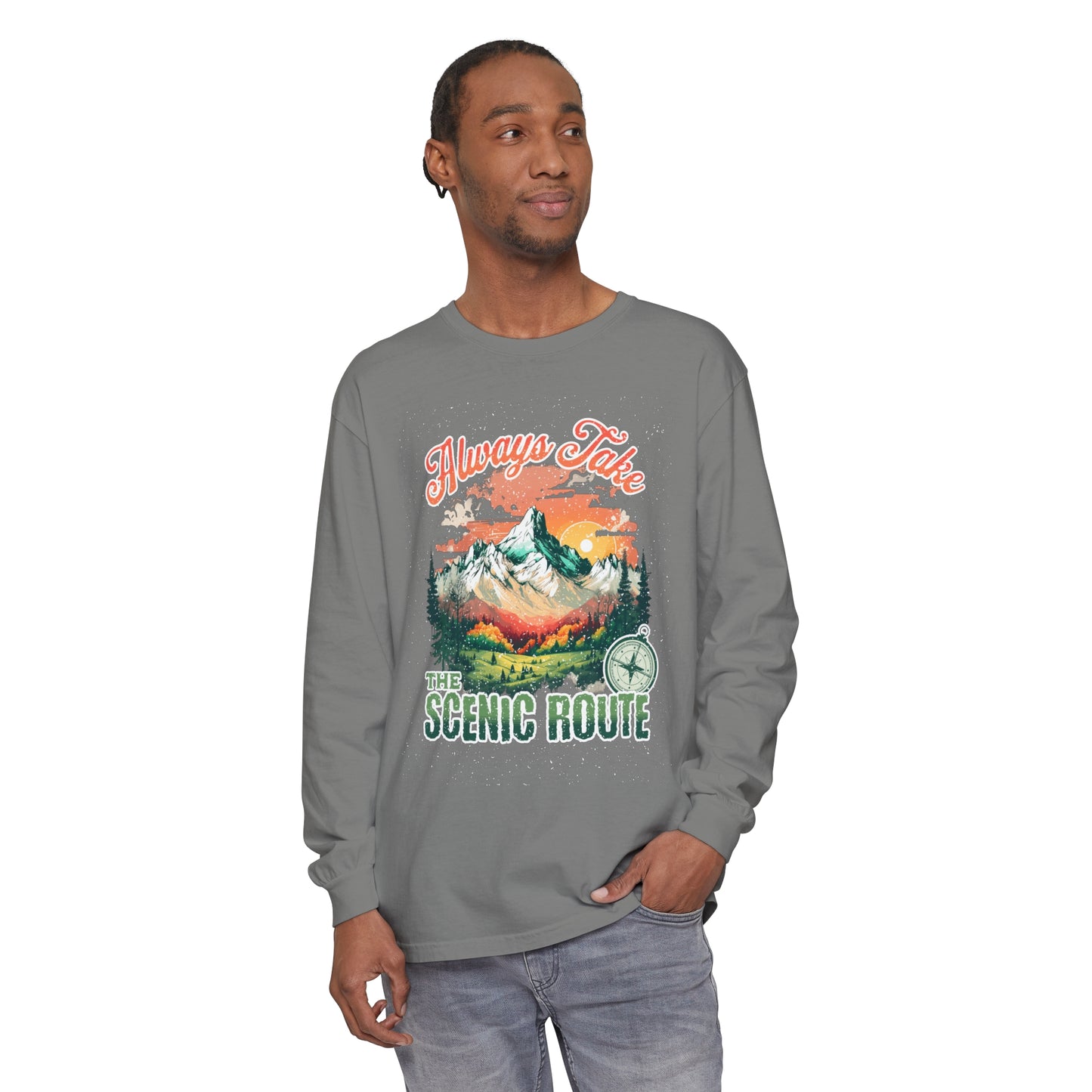 Long Sleeve T-Shirt - The Scenic Route Design