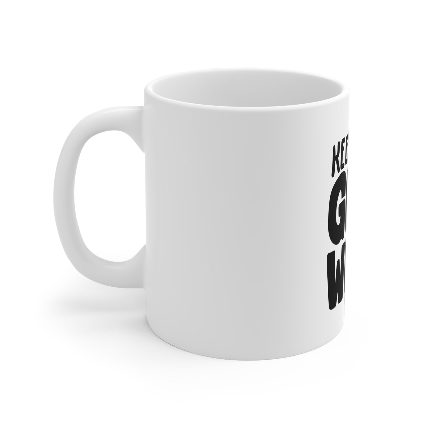 Good Work White Ceramic Mug, 11oz