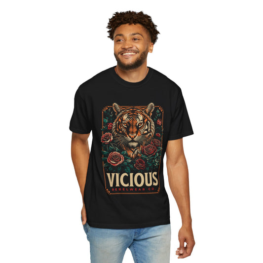 Vicious Rebel Wear Garment-Dyed T-shirt