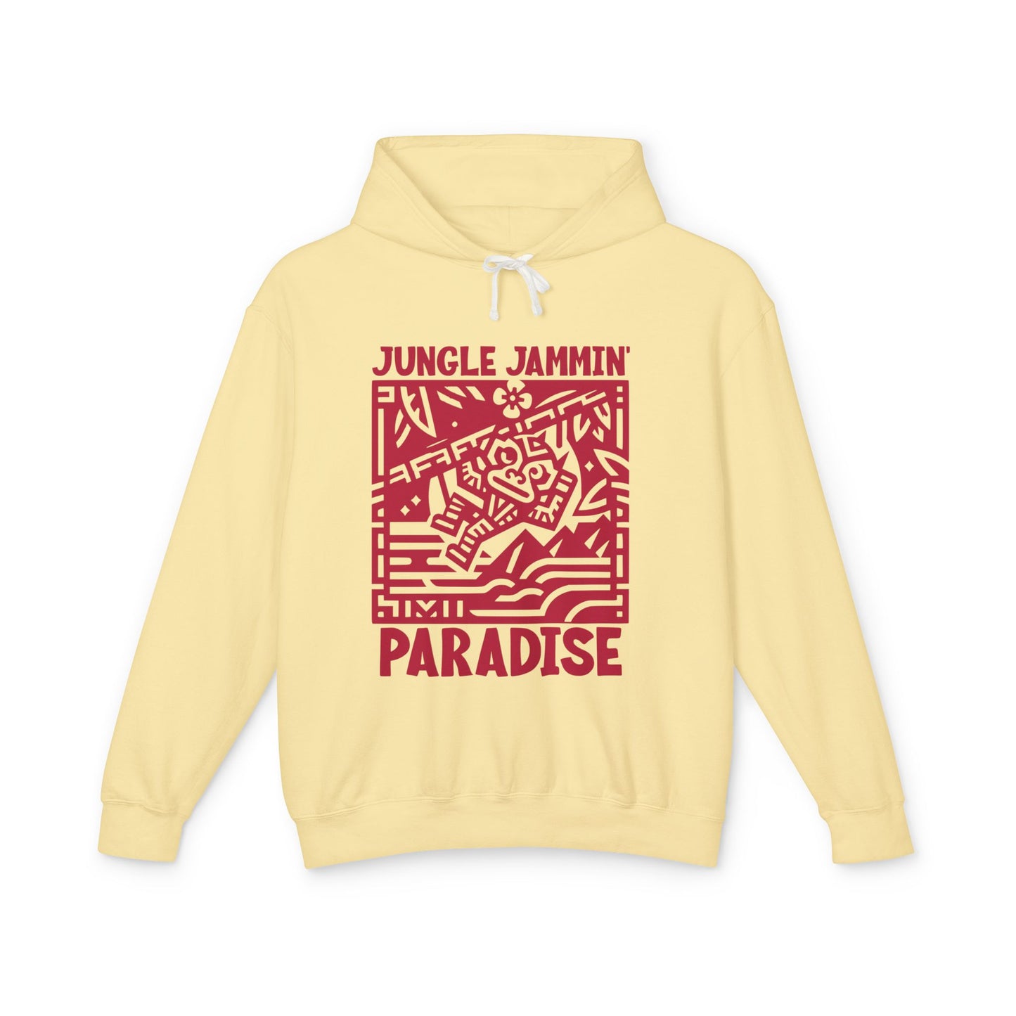 Jungle Jammin' Paradise  Lightweight Hooded Sweatshirt