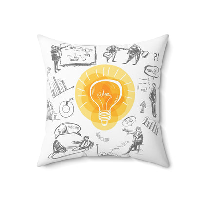 Idea Point Spun Polyester Square Pillow