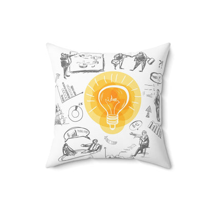 Idea Point Spun Polyester Square Pillow