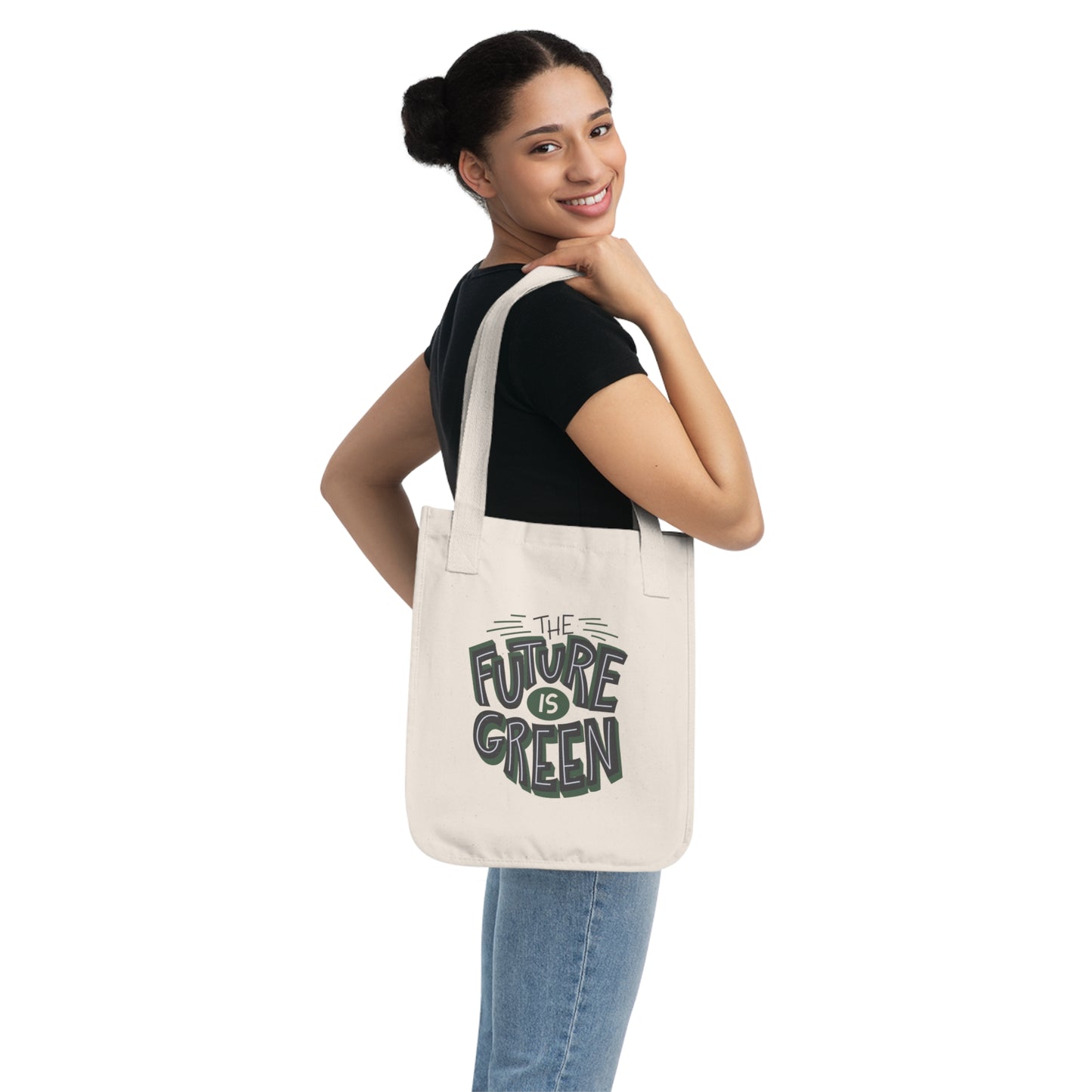 Future is Green Organic Canvas Tote Bag