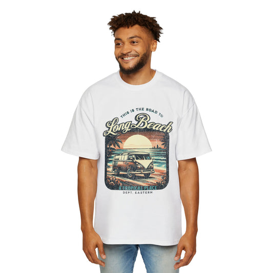 Retro Beach Vacation Heavy Oversized Tee