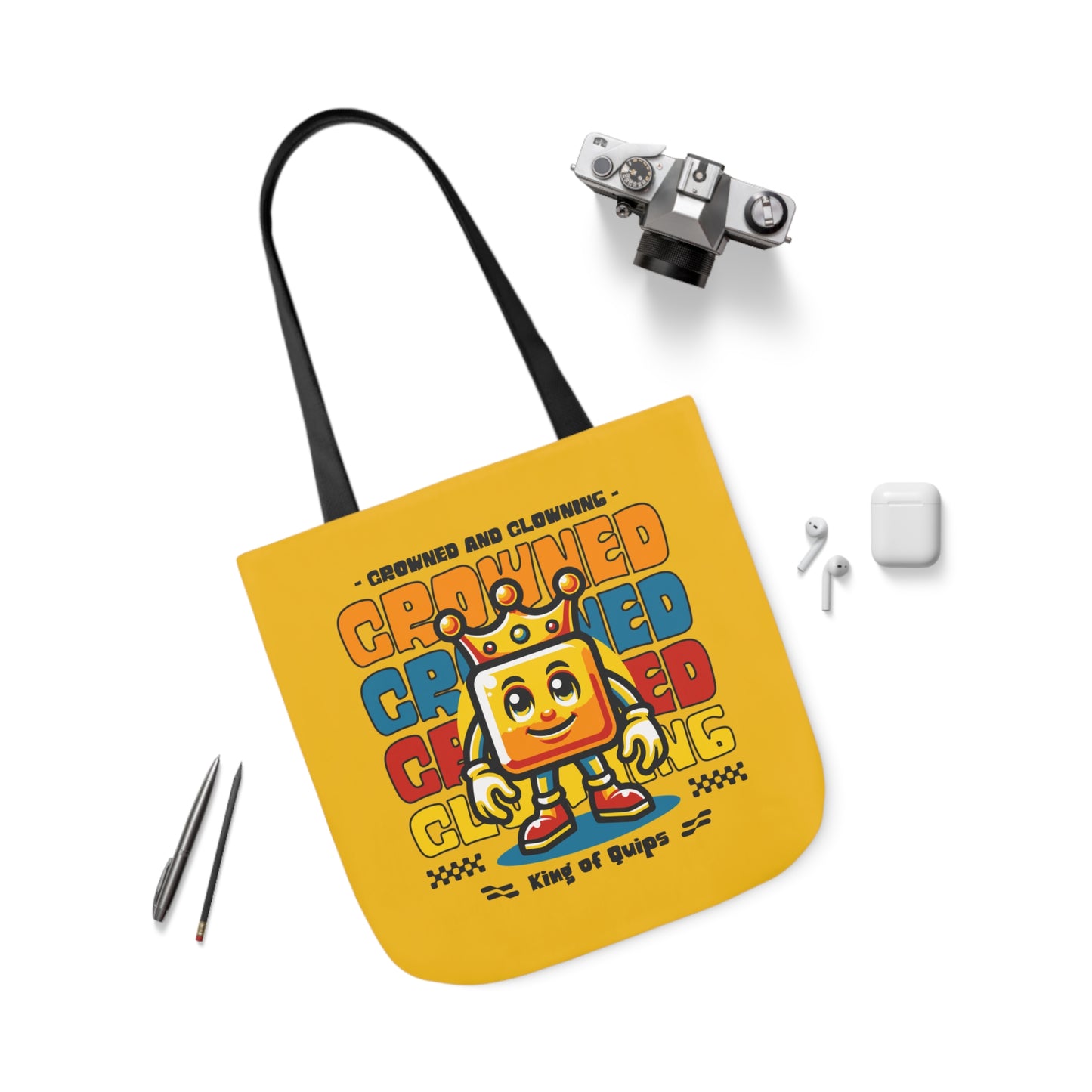 Crowned and Clowning Canvas Tote Bag