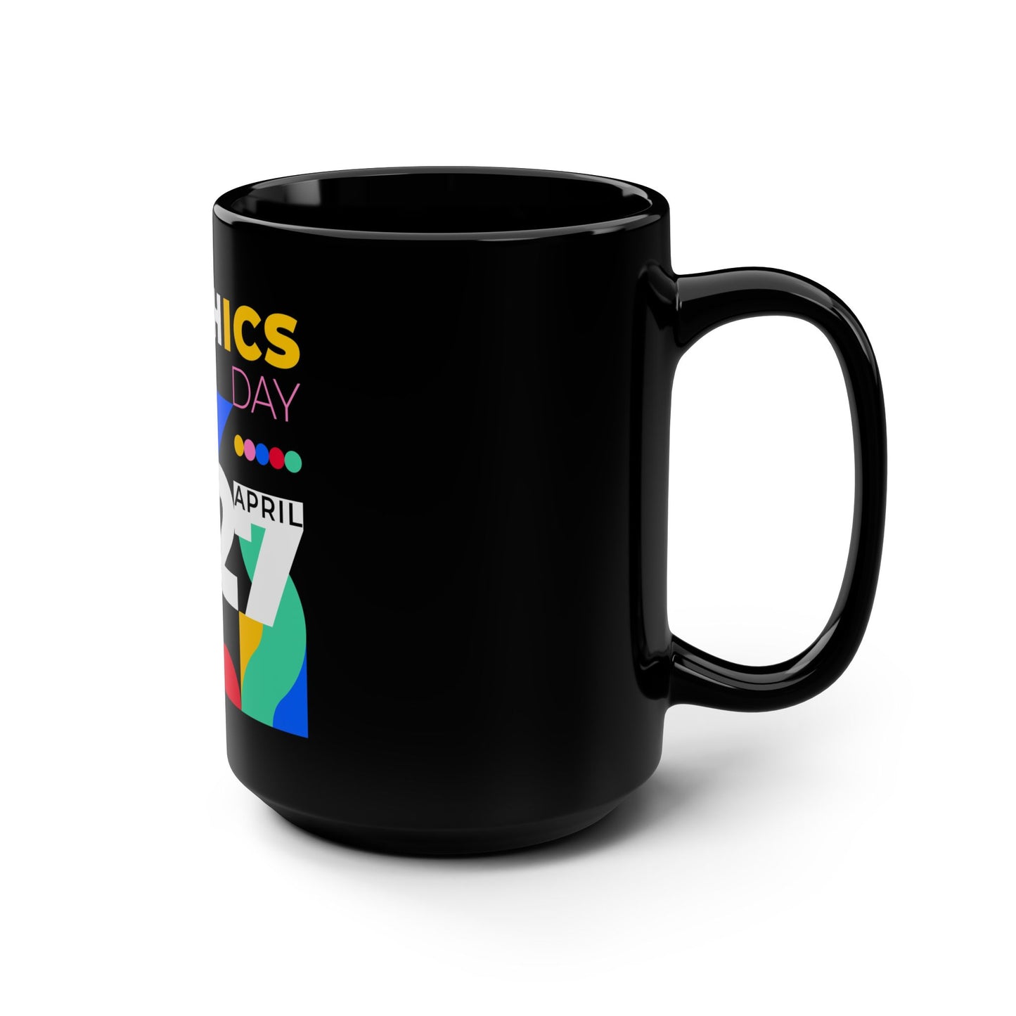 Graphic 27 Day Black Mug, 15oz