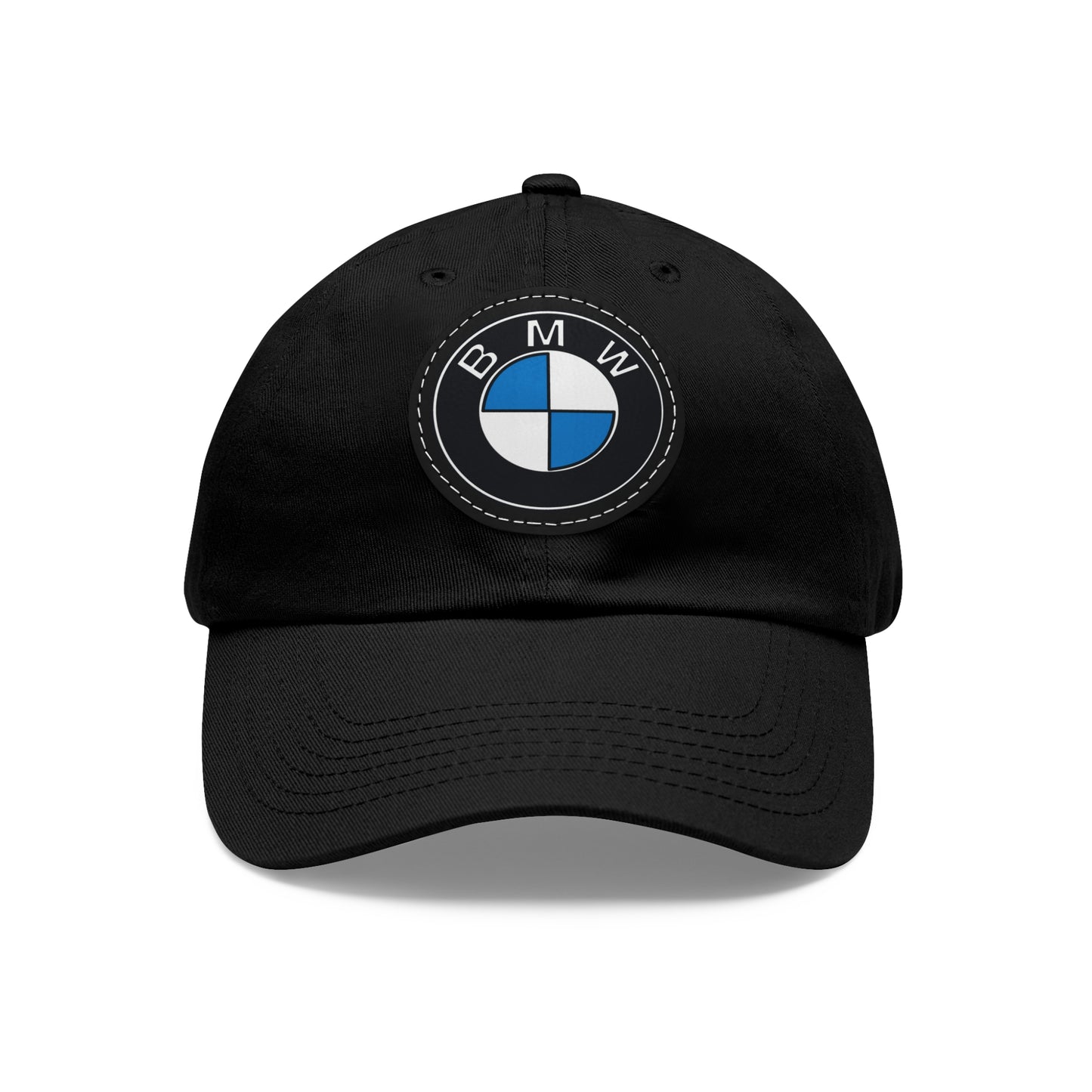 BMW Dad Hat with Leather Patch (Round)