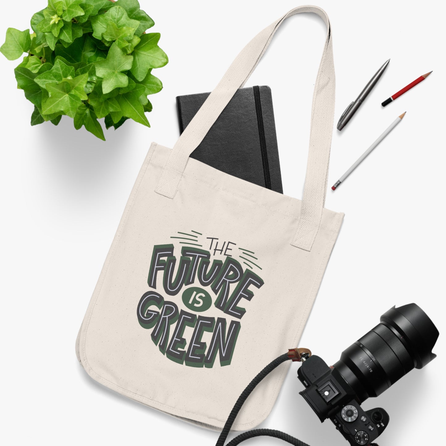 Future is Green Organic Canvas Tote Bag