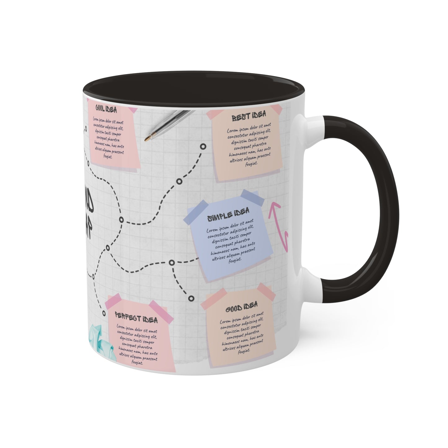 Mind Map Colorful Mugs, 11oz