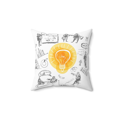 Idea Point Spun Polyester Square Pillow