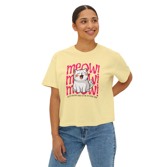 Meow Cats Boxy Tee