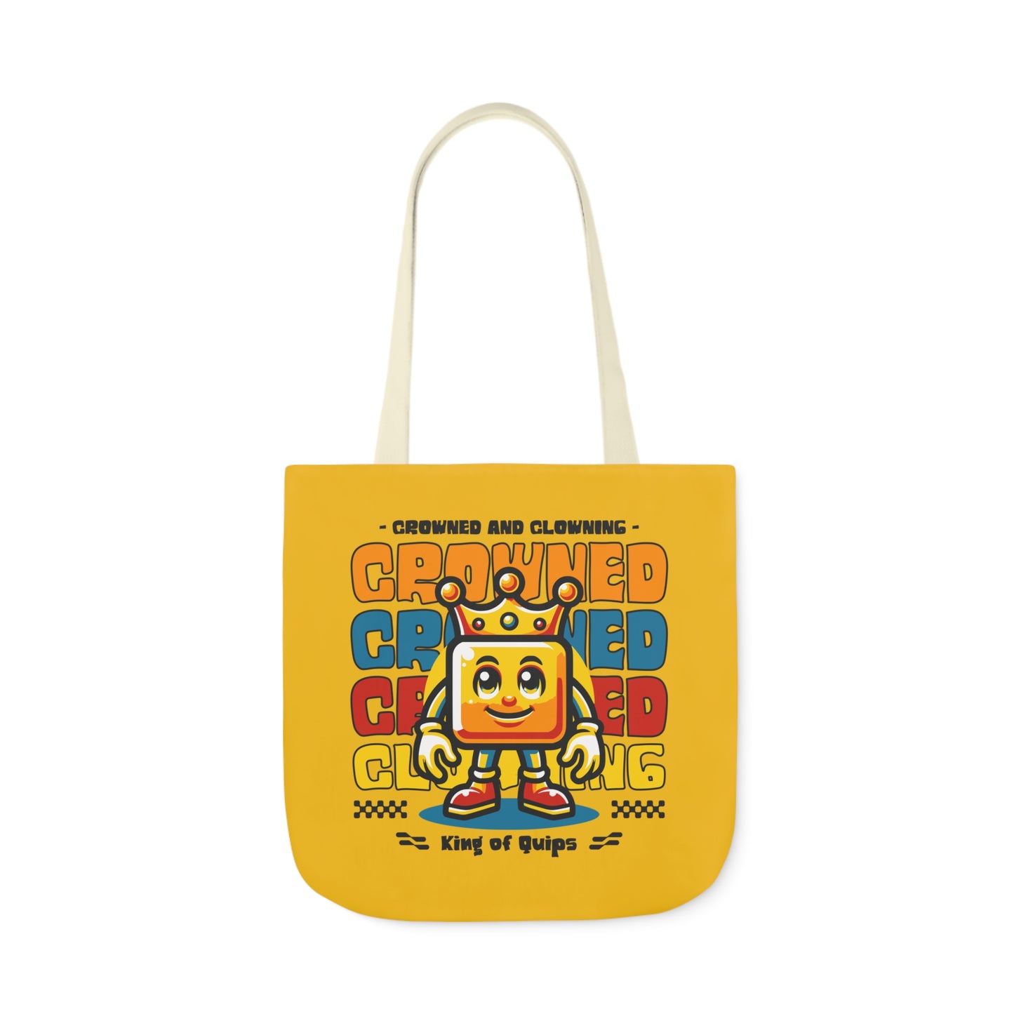 Crowned and Clowning Canvas Tote Bag