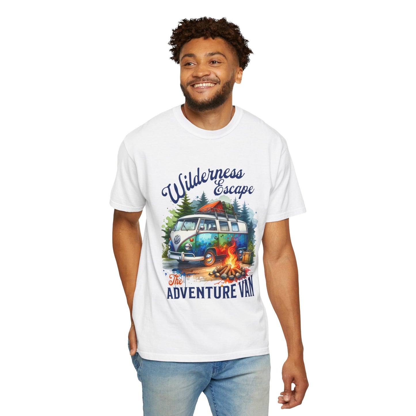 Wilderness Escape The Adventure Van Garment-Dyed T-shirt