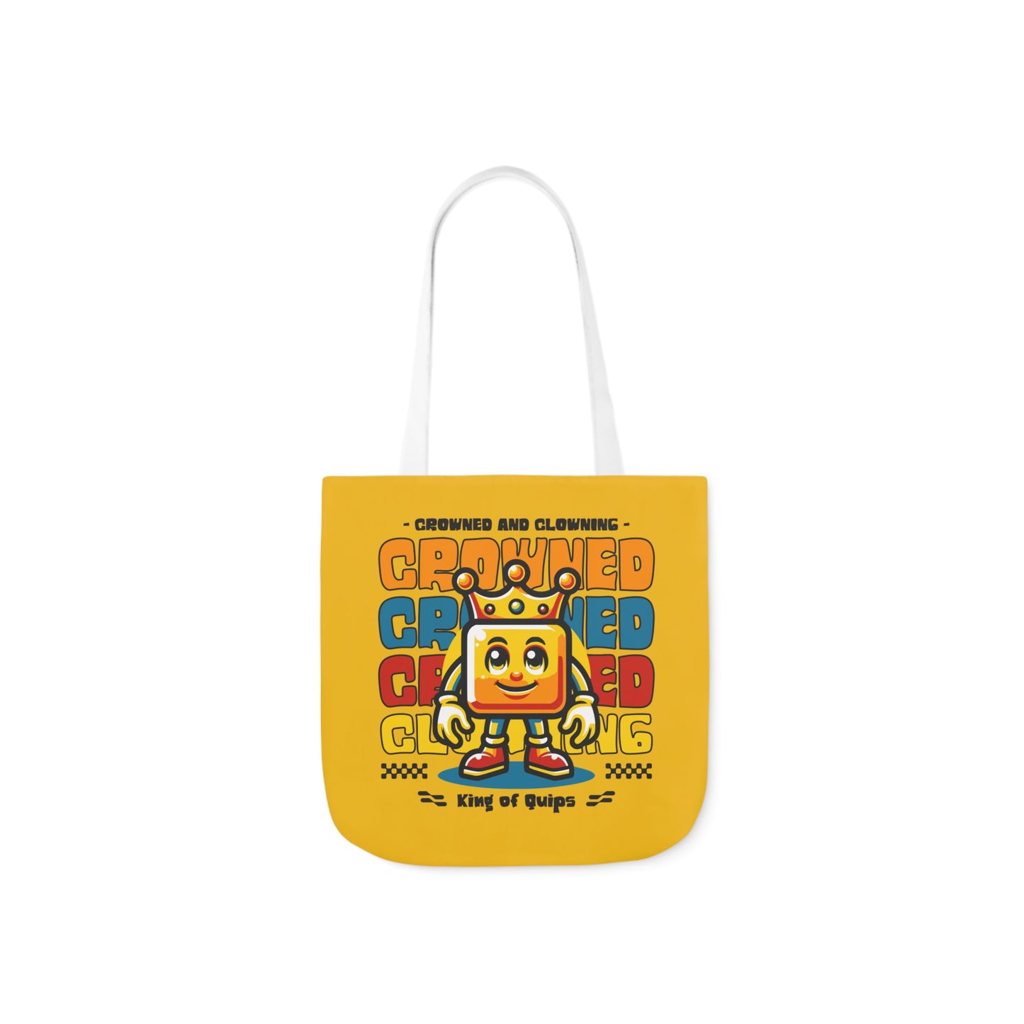 Crowned and Clowning Canvas Tote Bag