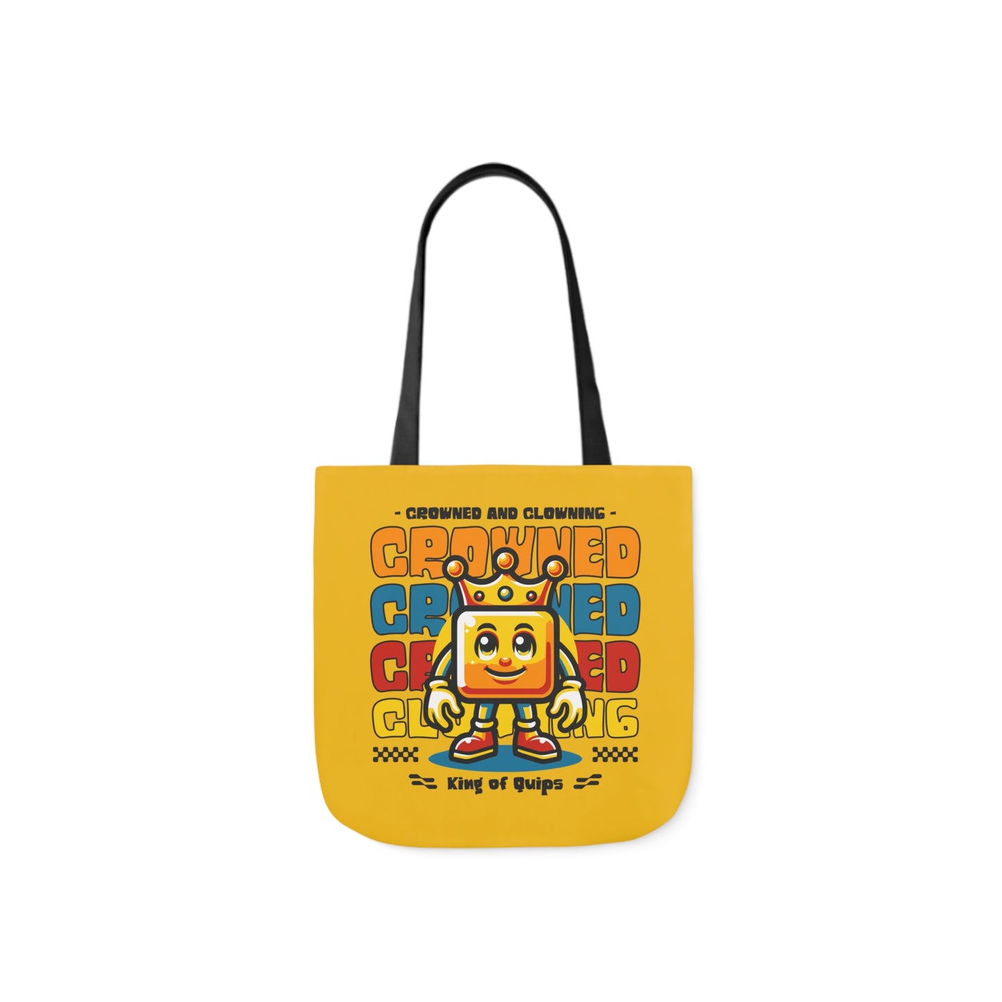 Crowned and Clowning Canvas Tote Bag