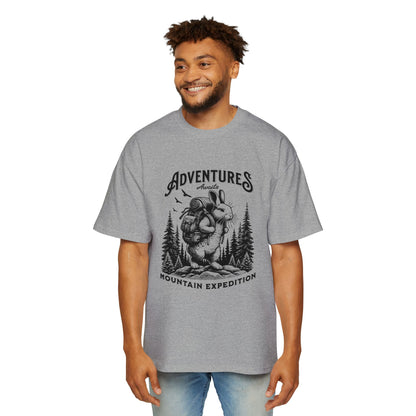 Adventure Awaits Mountain Expeditiion Heavy Oversized Tee