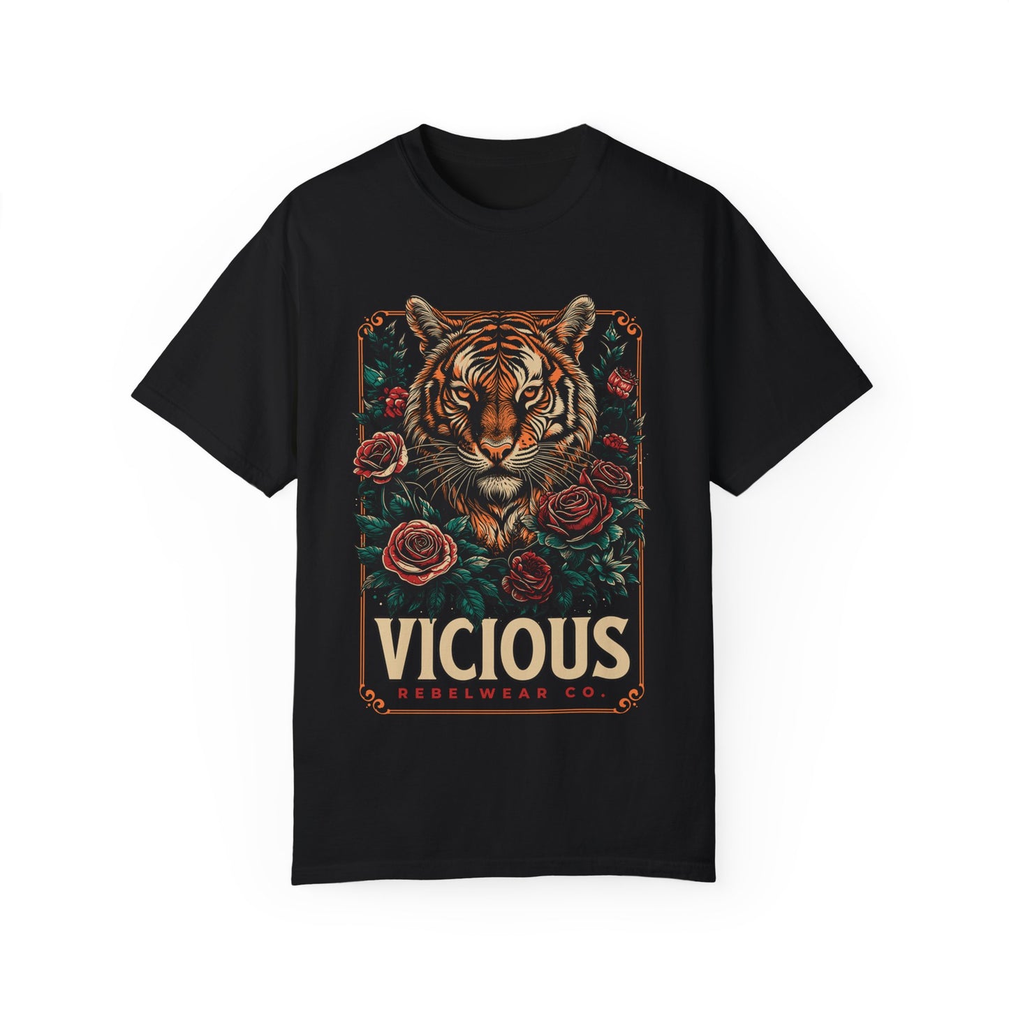 Vicious Rebel Wear Garment-Dyed T-shirt