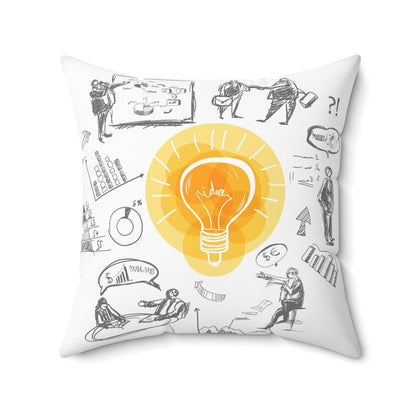 Idea Point Spun Polyester Square Pillow