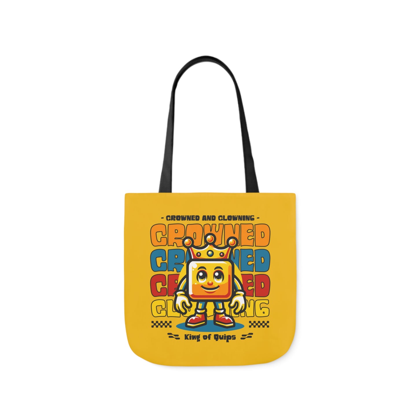 Crowned and Clowning Canvas Tote Bag