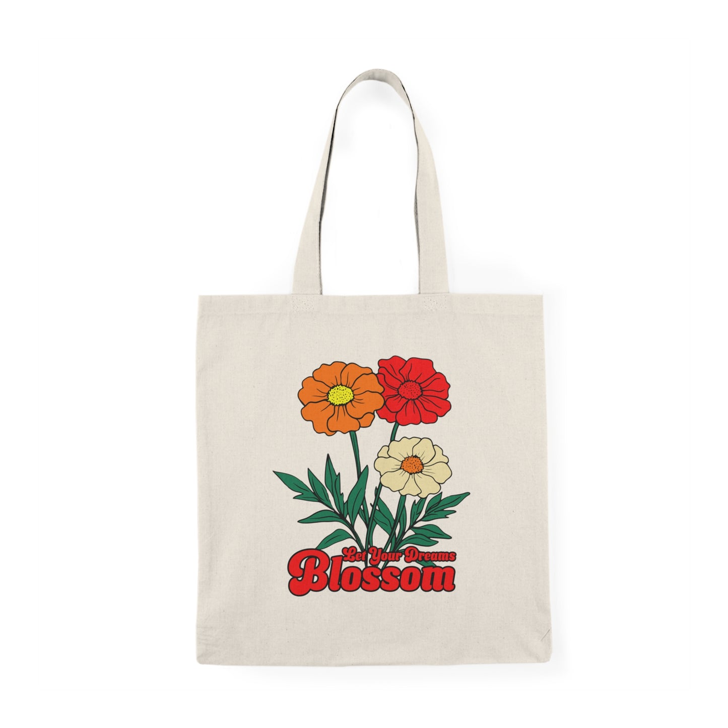 Dreams Blossom Natural Tote Bag