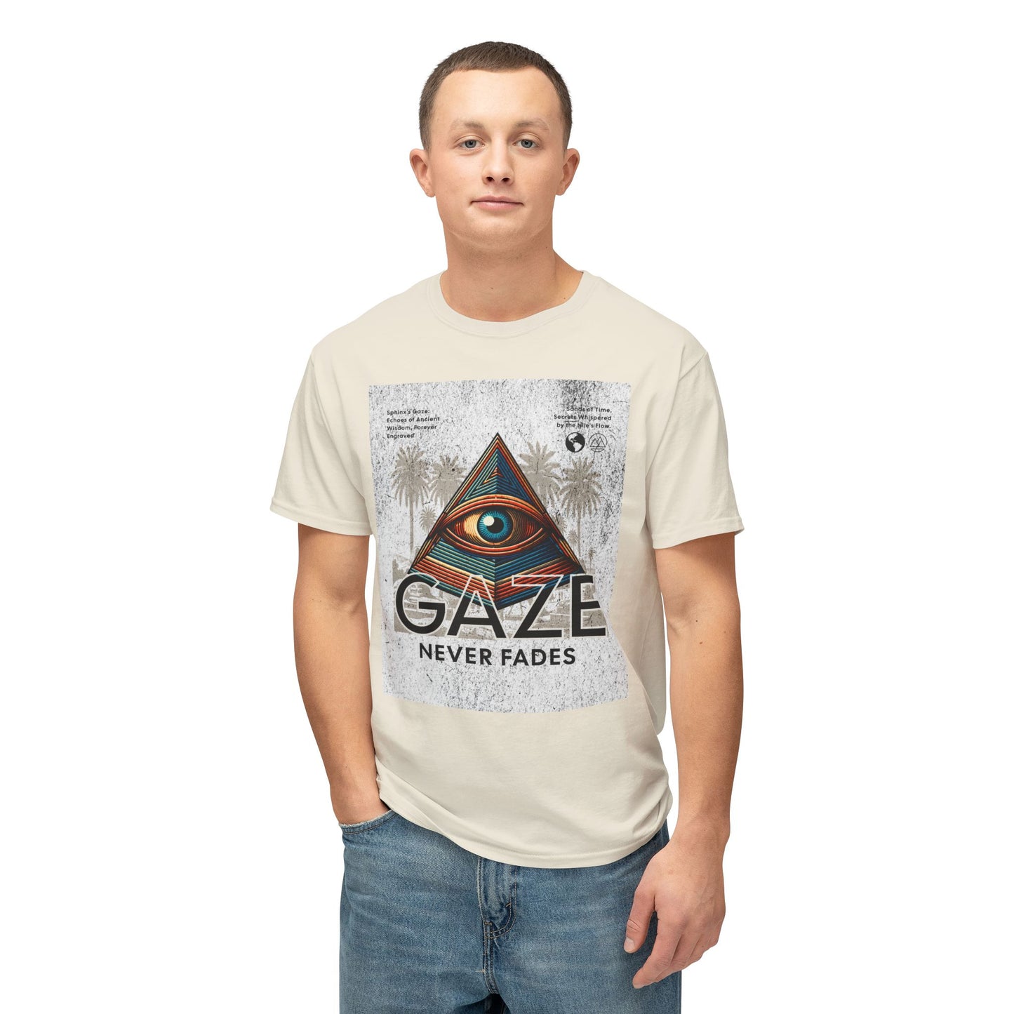 Egypt Pyramid Eye  T-shirt Unisex Cotten