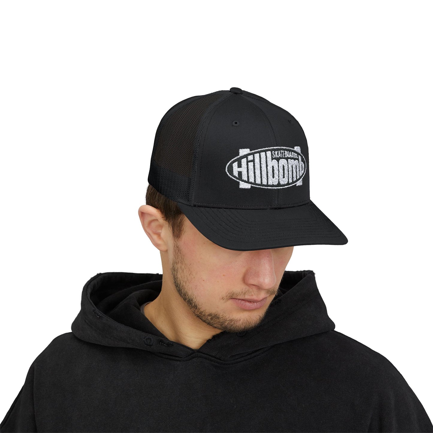 Hillbomb Skateboards Snapback Trucker Cap