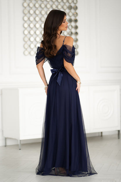 Long dress model 203757 Bicotone